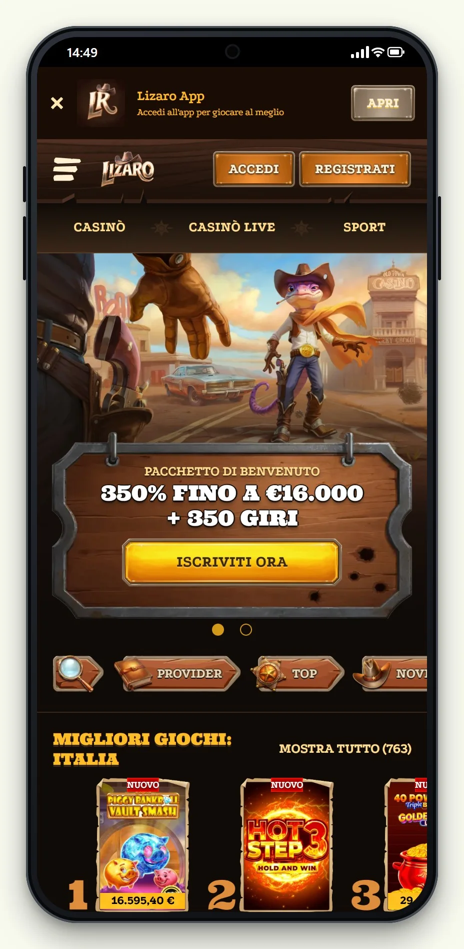 Lizaro da smartphone, uno dei paysafecard casino di questa pagina